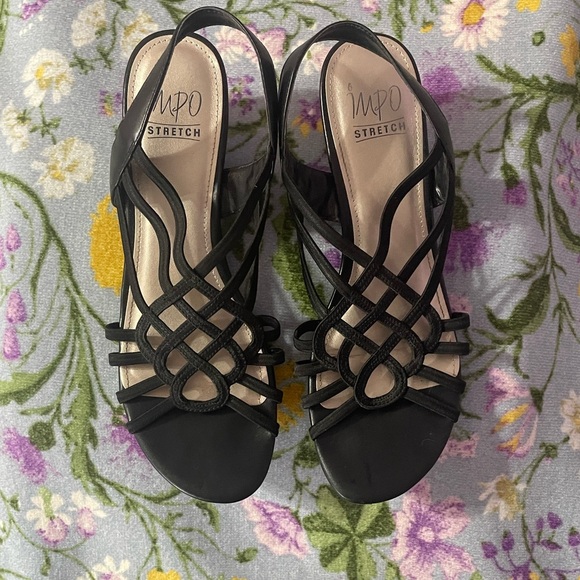 Impo Shoes - Impo Black Strappy Sandals 10